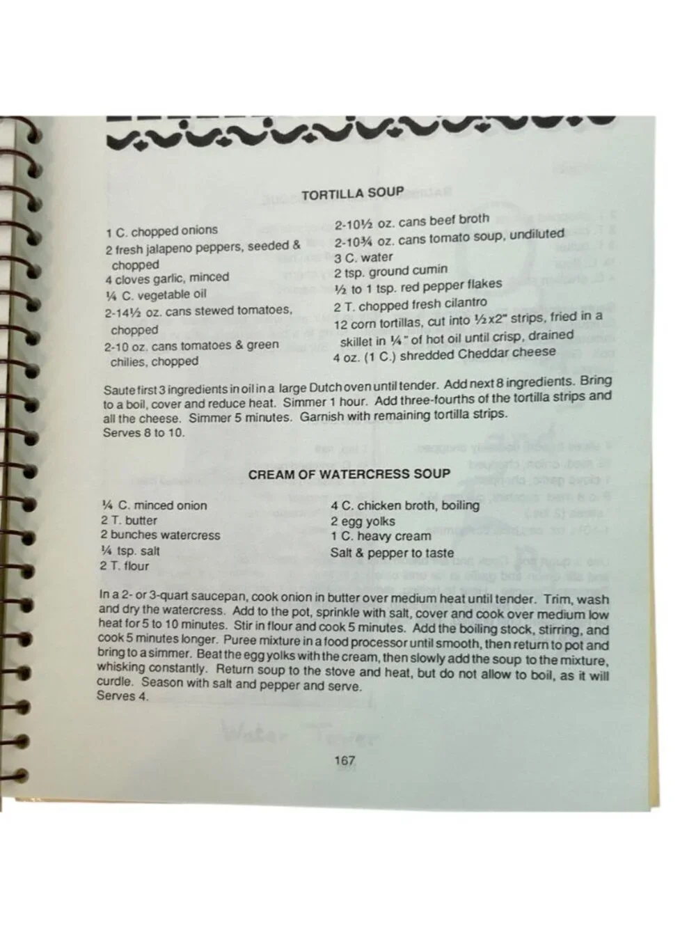 Thistle Hill Docent Guild recipes stenciled